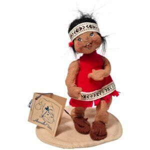 Annalee Dolls Mobilitee 1989 Vintage Thanksgiving Native American Girl Doll